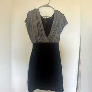 Party Dress, Nicole Miller Black & Silver Party Dress. Size 12